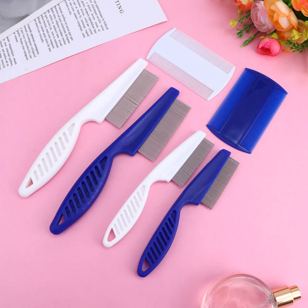 6 шт. расческа для удаления мелких зубов домашних животных чистки из нержавеющей