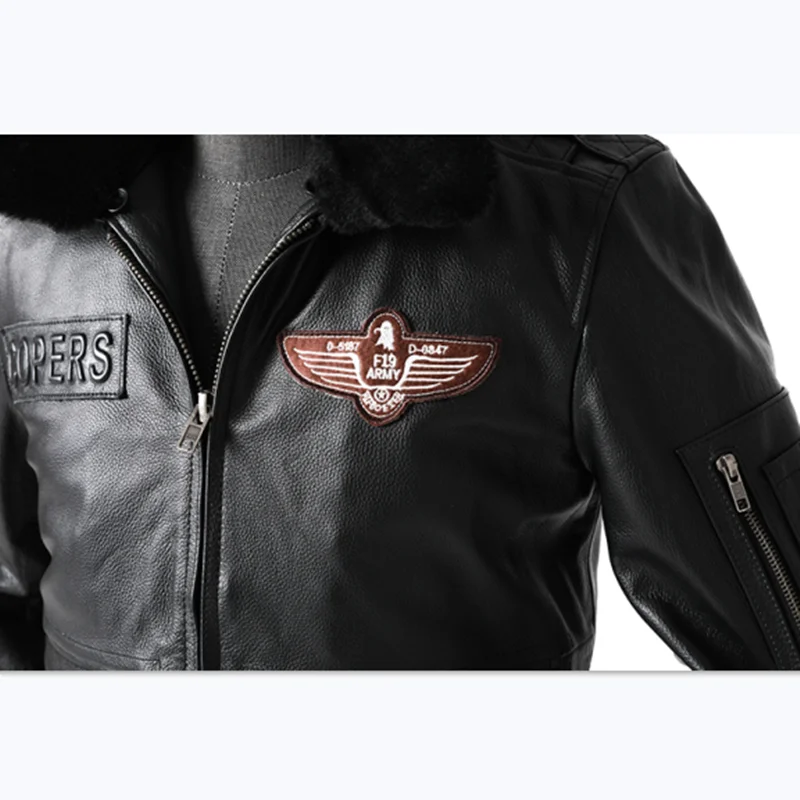 Мужская куртка из воловьей кожи верхний слой ВВС А2 большой размер для зимы улицы