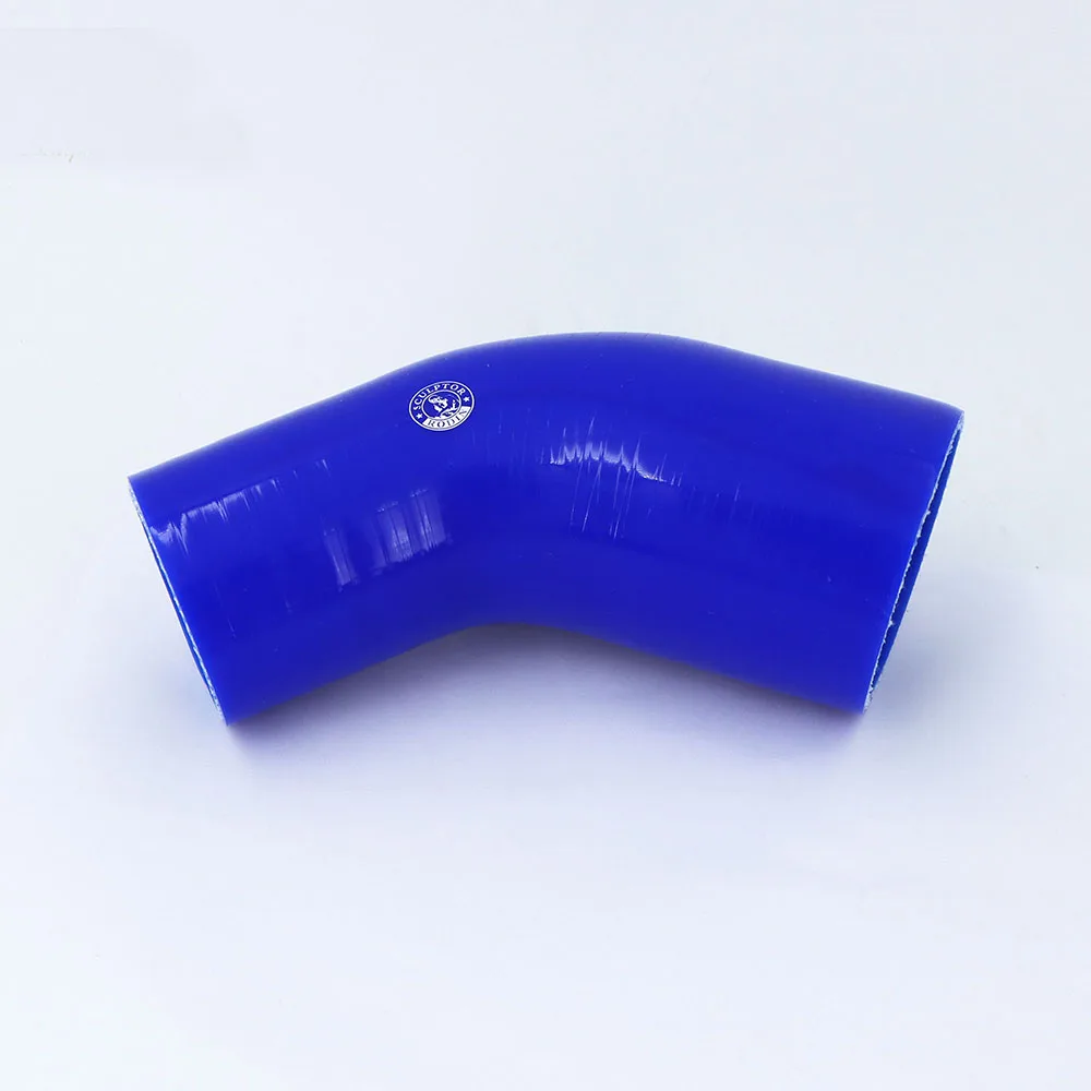 Силиконовый шланг резиновая Стопорная труба 45 градусов 51 57 63 70 76 83 89 мм для