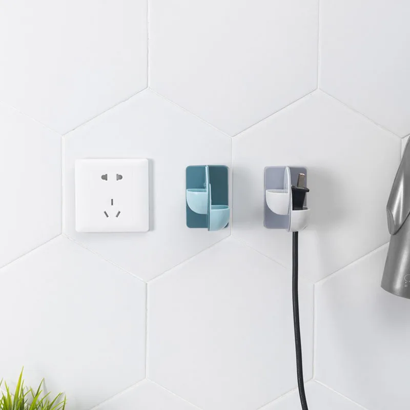 Настенный пластиковый штекер двойной крючок розетка самоклеящиеся Маленькие