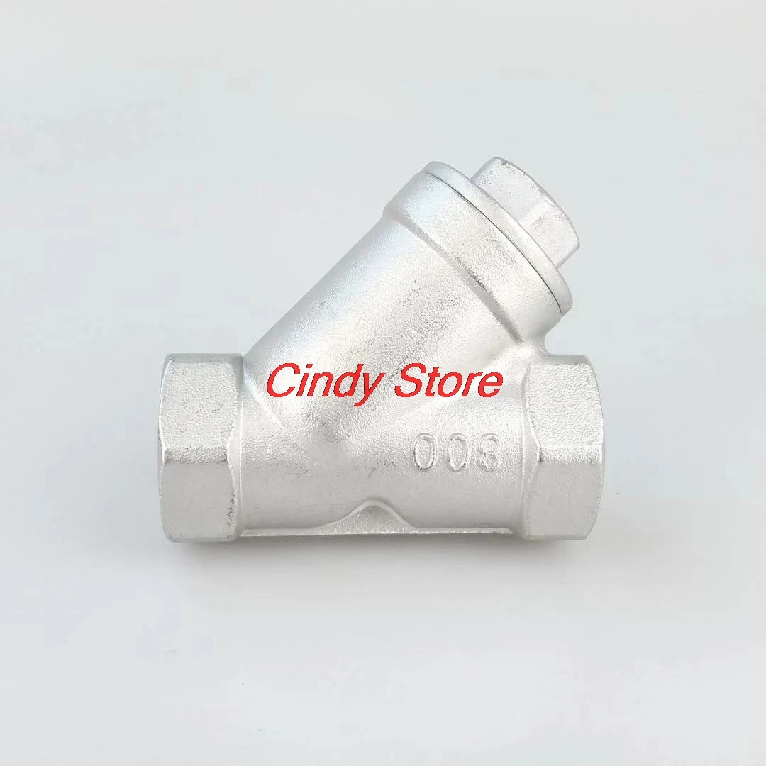 1PC 304 Type Y three way Strainer Filter Stainless Steel female Jointer Pipe Connection connector Fittings | Обустройство дома