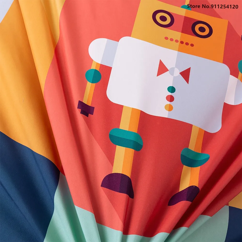 Robot Cartoon Duvet Cover Sets Single Double Queen King Size Luxury Bedroom Quilt Bedding Home Textiles No Sheet | Дом и сад
