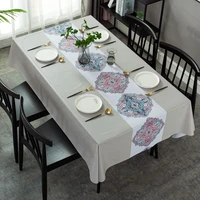 pvc tablecloth printing color european and american style household birthday party tablecloth cover rectangular table cloth rag