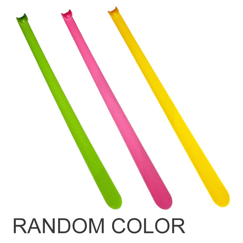 1 шт. 57 см Гибкие удлиненные пластик лопатка для обуви Remover Удобный Легкий