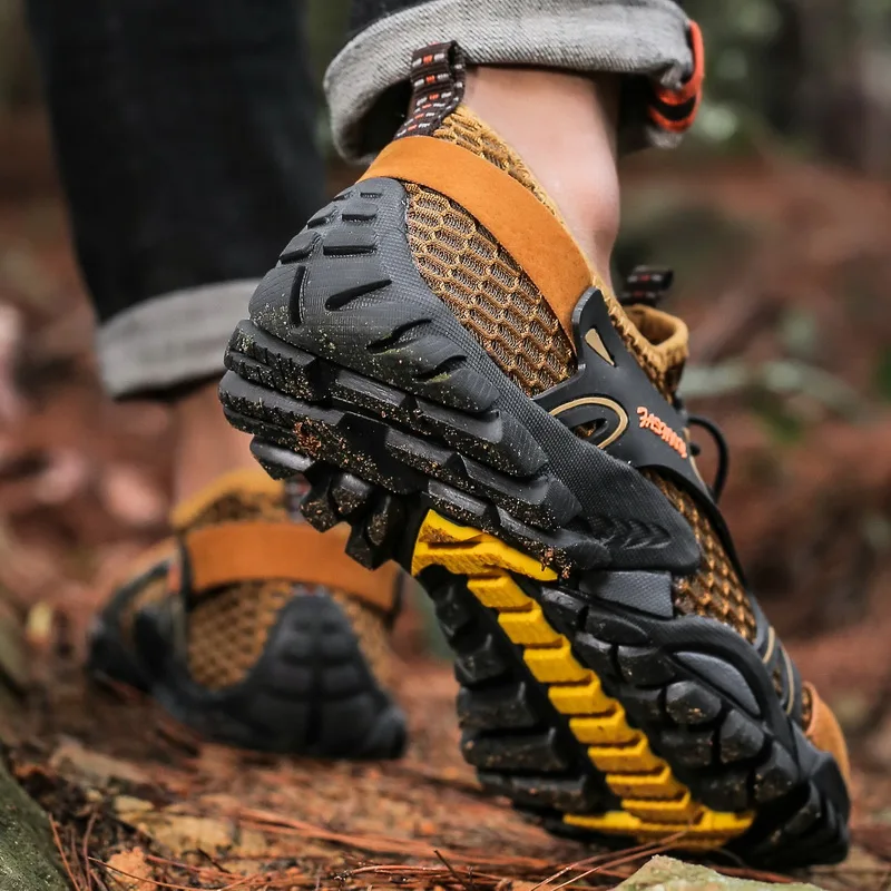 

Quick Dry Wading Sneakers Aqua Shoes Men Slip on Water Sport Shoes Men Outdoor Sandals Non-slip Sneakers Swimming Plus Size 13.5