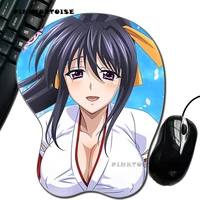 pinktortoise himejima akeno anime highschool dxd silica gel wrist rest mouse pad wrist support computer ergonomic mouse mat