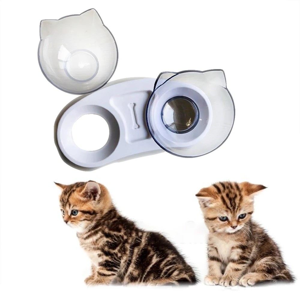 Поднятые миски для домашних животных кошек прочные двойные поднятая подставка