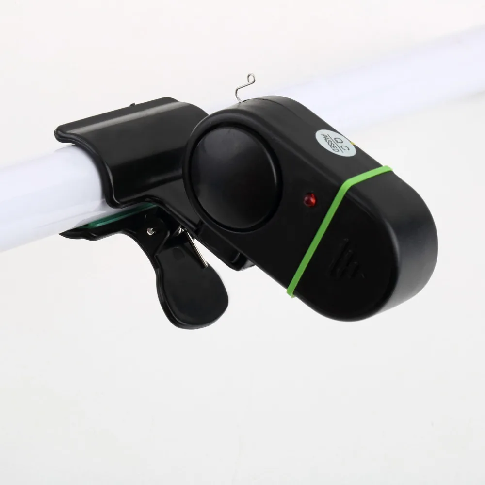 

Portable Electronic Bite Fish Alarm Bell Fishing Alarm W/ LED Light Sound-light Alarm Device Easily Installed