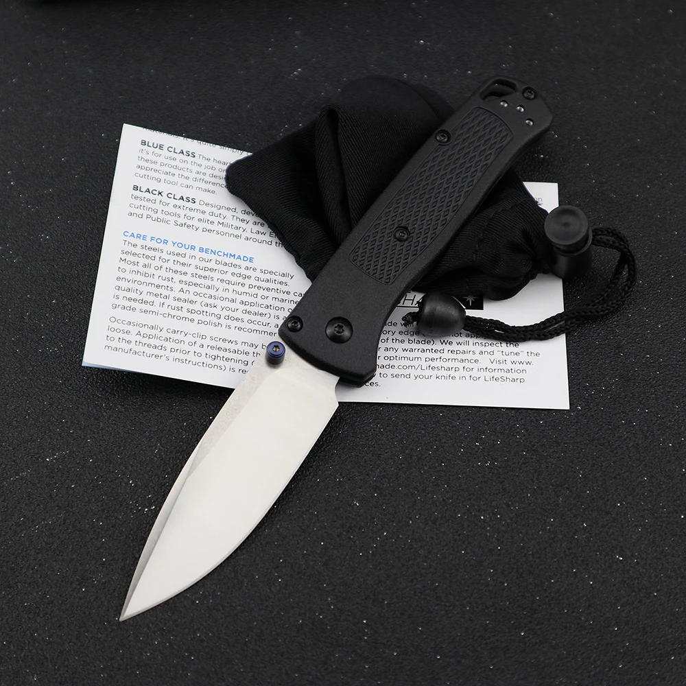 Складной нож BM535 стальной Карманный резец из стали D2 рукоятка G10 для кемпинга