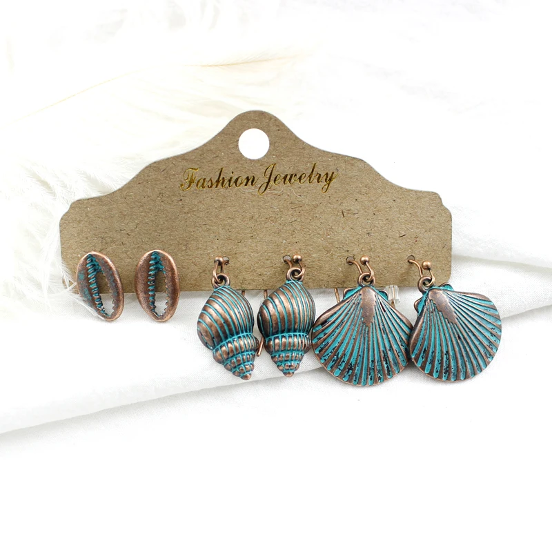 Модные милые женские серьги с ракушками и фестонами дизайнерские Висячие для