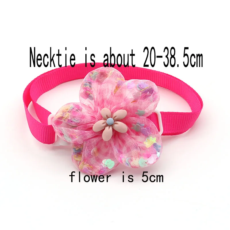 

Pet Accessories Flower Design Dog Puppy Bowties Necktie Adjustable Pets Dog Collar Bow Tie Necktie Pet Supplies Dog Bow