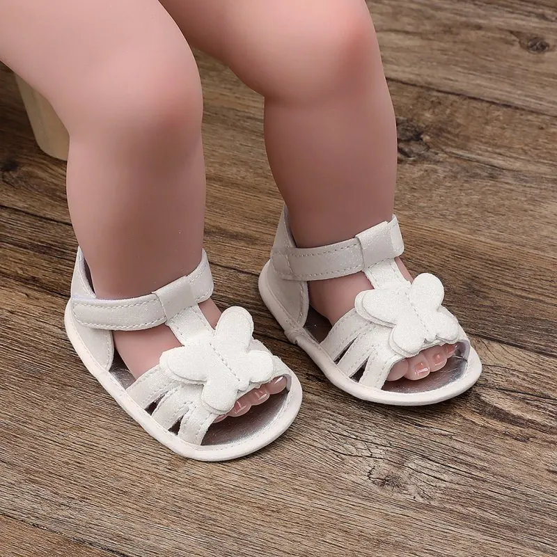 

Summer Baby Girl Sandals Newborn Baby Cute Butterfly Soft Soled Princess Fashion Infant Girl PU Sandals Baby Shoes