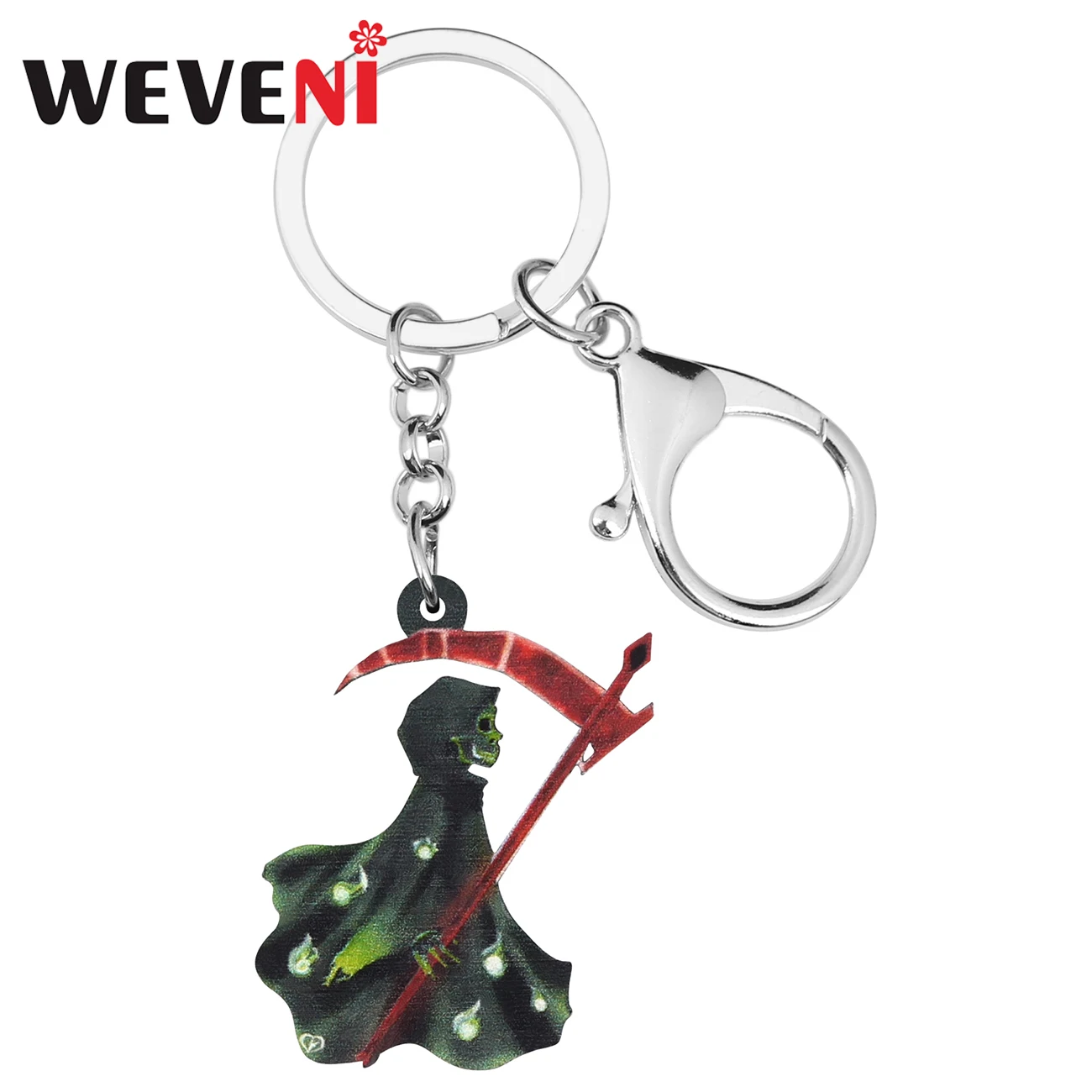 Брелок WEVENI из акрила для Хэллоуина длинный уникальный брелок ключей от журавль