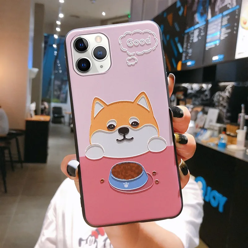 Чехол для телефона с мультипликационным изображением сиба-ину iPhone XSMax X XR XS 7 8 Plus