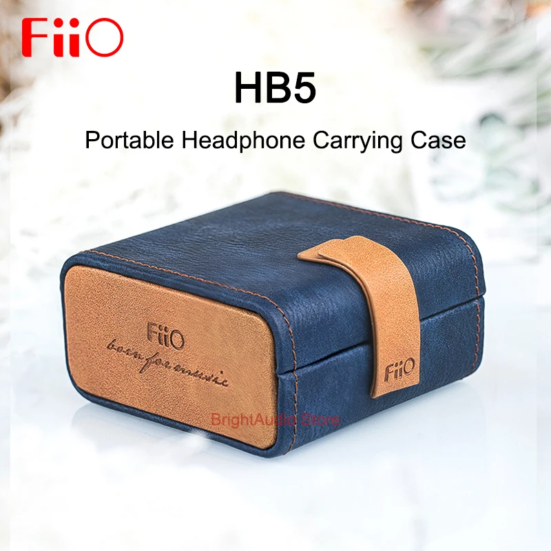 

Fiio HB5 Portable Headphone Carrying Case Leather Storage bag Pressure Boxs for FD5 FH1S Earphone
