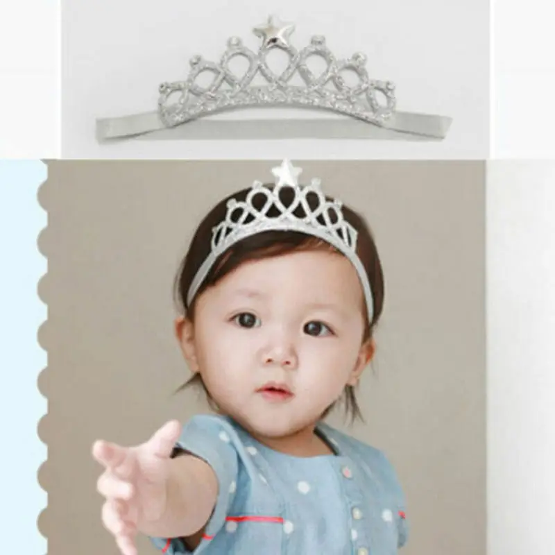 

New Baby Girls Princess Queen Crown Hairband Headband Kids Tiara Birthday Gift