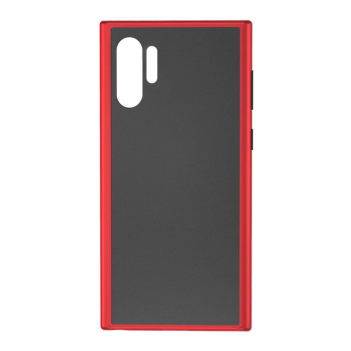 Чехол ROCK Matte PC+ TPU для samsung Galaxy Note 10 Note10 Plus Мягкий силиконовый ударопрочный бампер пуленепробиваемый стеклянный клей задняя крышка - Цвет: Красный