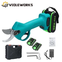 88v electric cordless pruner pruning shear with 18000mah lithium ion battery efficient fruit tree bonsai pruning cutter eu plug