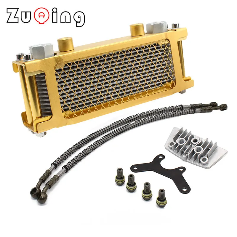 

Motorcycle Oil Cooling Cooler Radiator Oil Cooler Set For 50cc 70cc 90cc 110cc 140cc 125cc Horizontal Engine Monkey Chinese Made