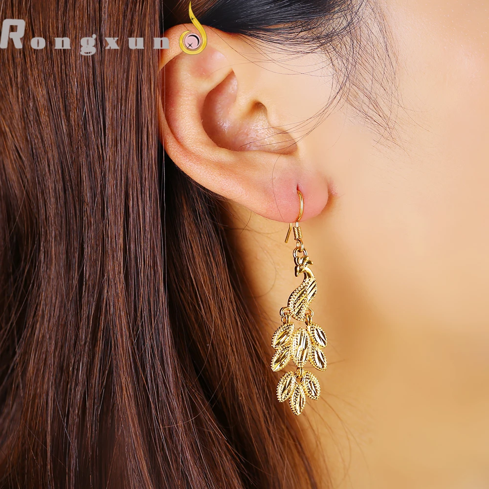 

Rongxun 2021 New Fashion Brand Design Gold Retro Dangle Earrings For Women, Jewelry, Hanging Geometries Party, Unique Girl