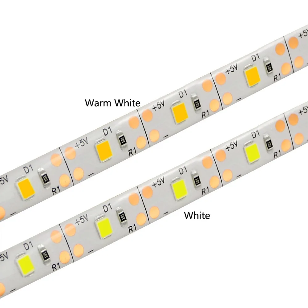 

1M/2M/3M DC 5V Motion Sensor LED Night Light Kitchen Lighting Cupboard Closet Bed Room PIR Sensor Detector Light Strip Lamp