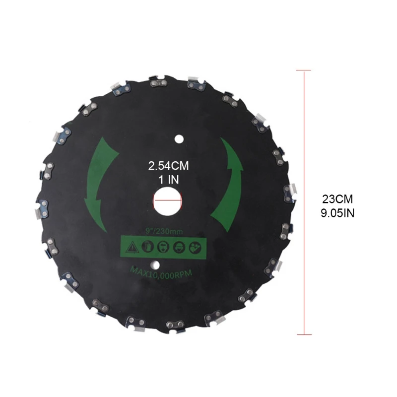 

Round Lawn Mower Saw Blade Chainsaw Tooth Trimmer Machine Replacement Parts Garden Grass Mower Head for Lawn Mower Eater