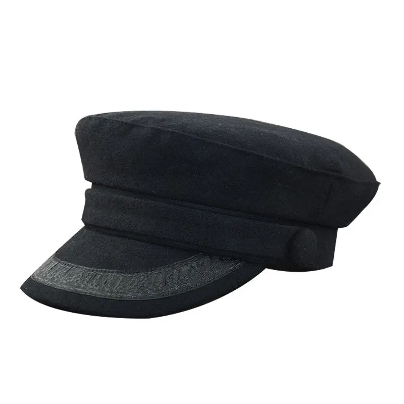 

Large size navy cap small head flat hat felt army hat big bone men wool plus sizes military cap 52-55cm 52-55cm 55-57cm 58-60cm