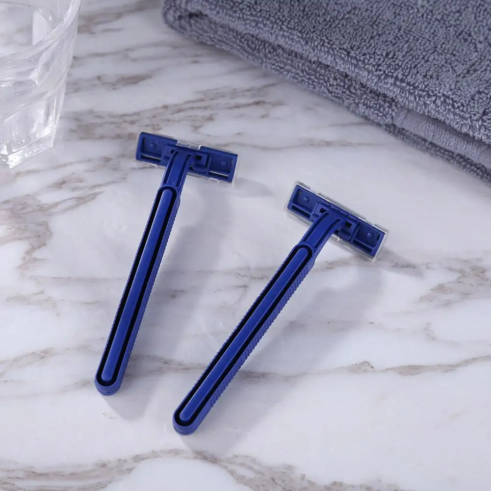 

2-Layers Blades Portable Manual Razor For Men Face Razor Blades Hotel Disposable Shaver Body Trimmer
