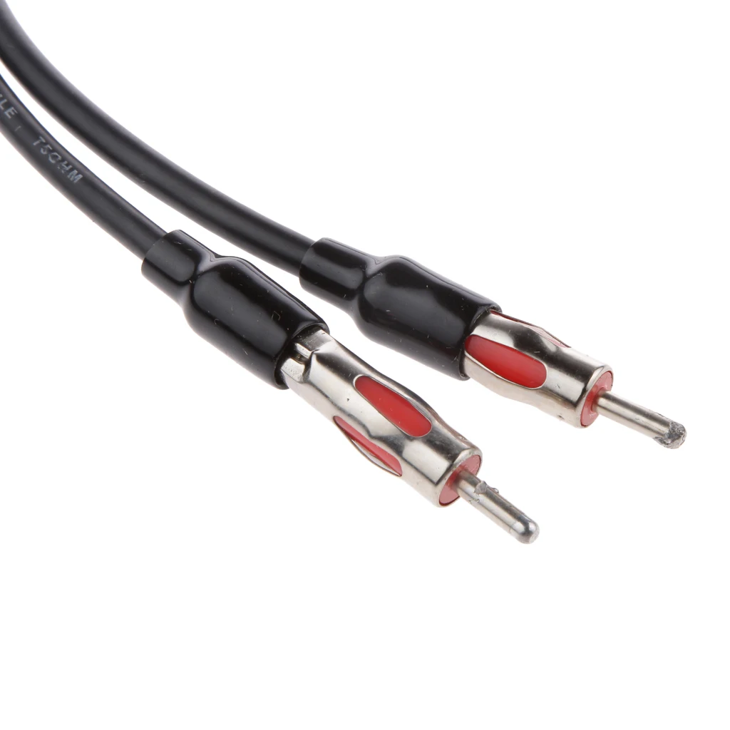 2 штекера к 1 гнезду Y Автомобильная стерео антенна адаптер Вилка Для Aftermarket