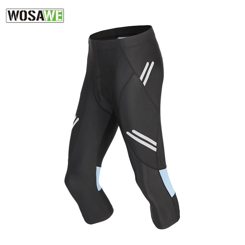 

WOSAWE Cycling Calf-length Pants Mountain Bike Sweat-absorbent Cycling Suit Men's Quick-drying Stretch Breathable Trousers
