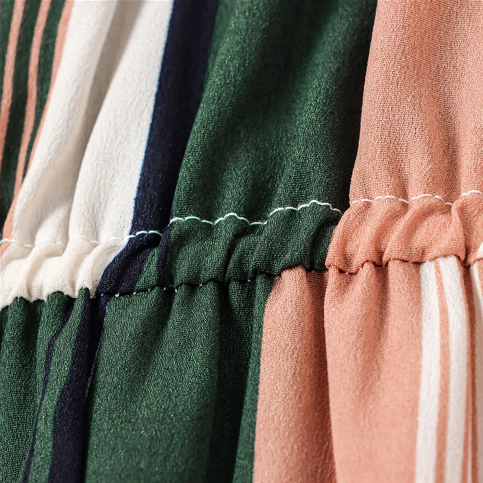 

Infant Kids Baby Girls Summer Casual Suspender Jumpsuit Fashion Stripe V-neck Romper Short Pants 1-6T