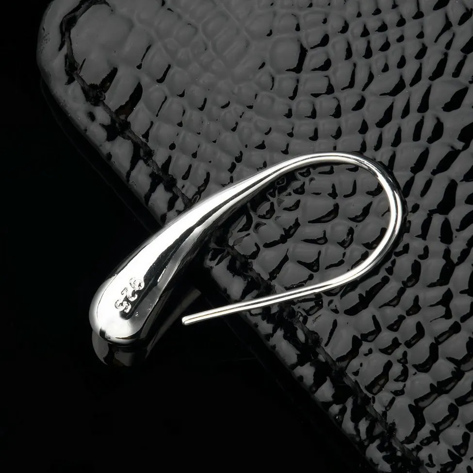 Модные женские Девушки Дамы капля слеза капли дождя крюк посеребренные серьги