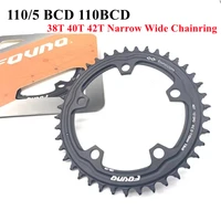 fovno 1105 bcd 110bcd road bike narrow wide chainring 38t 42t tooth bike chainwheel for shimano sram bicycle crank accessories