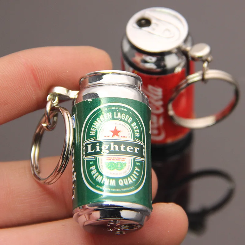 Влюбленные мини банки подвесная Пряжка зажигалка с пламенем новая необычная