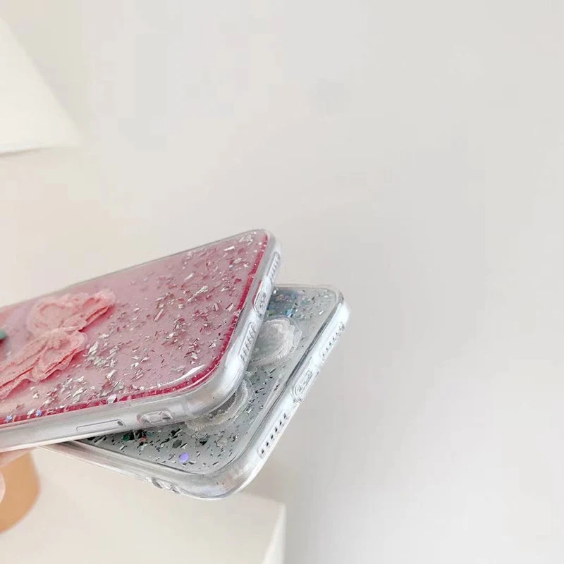 Чехол для Samsung Galaxy S20 Ultra S10E S9 S8 Plus A6 A8 A9 A7 2018 J4 J6 J8 J7 Prime кружевной прозрачный чехол