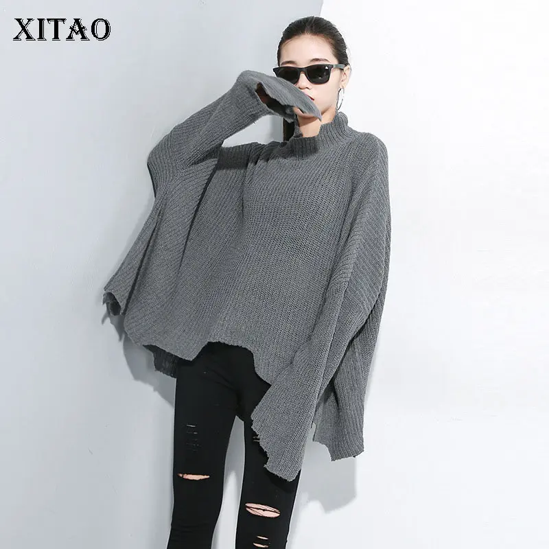XITAO необычный вязаный свитер женский корейский модный новый 2019 осенний пуловер с