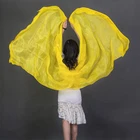 Женская вуаль для танца живота, однотонная шаль из серебра 100% пробы, 11 цветов