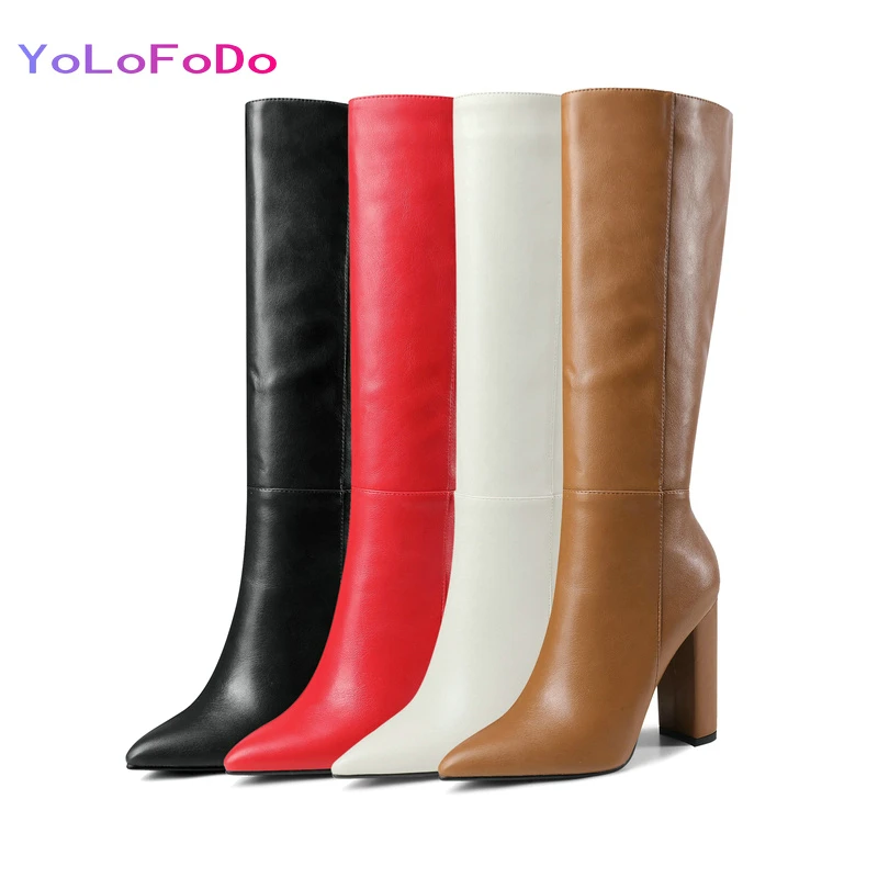 

Размера плюс 34-43 женские сапоги до колена; Фирменный дизайн; Женские ботинки из искусственной кожи женские сандалии на высоком квадратном к...