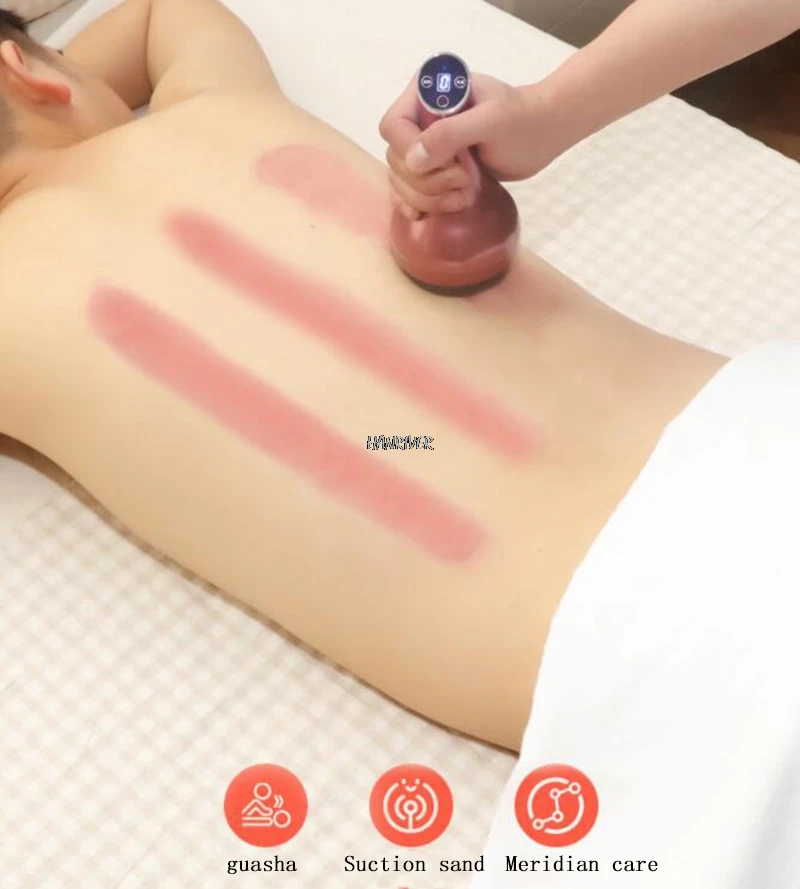 HANRIVE Gua sha Электрический поглощающий инструмент Многофункциональный Лимфодренажный массажный массажер для тела
