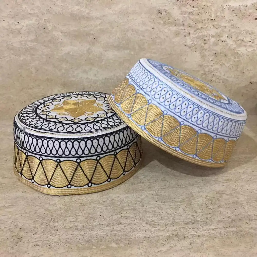 Мусульманская шляпа молитвенная Кепка Египетский куфи топи вышивка