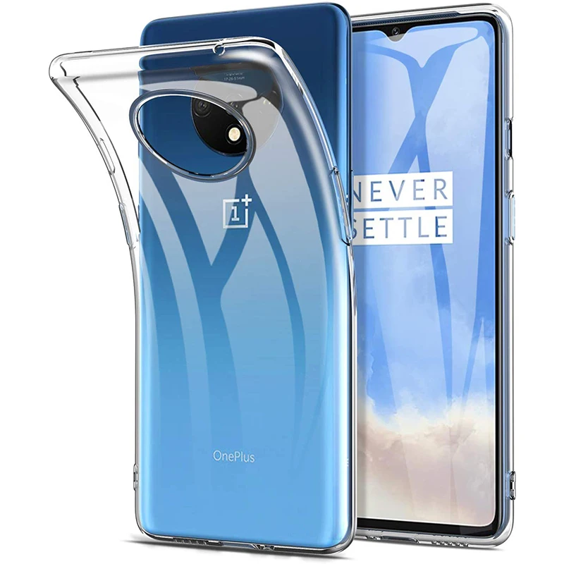 Прозрачный чехол для oneplus 7t pro прозрачный ультра тонкий мягкий из ТПУ и силикона
