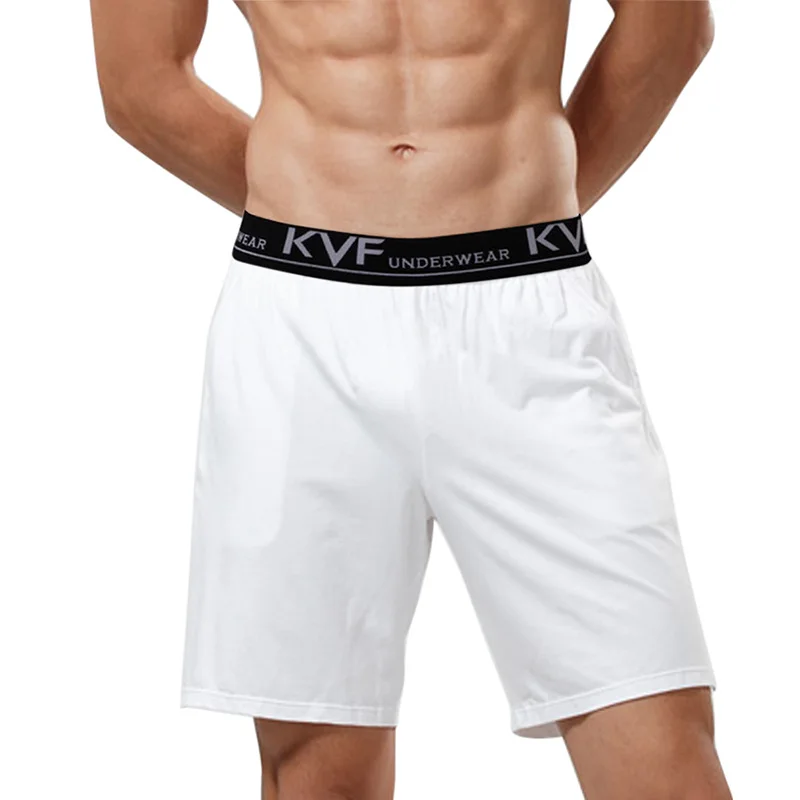 Хлопковая повседневная мужская одежда для сна свободные шорты с буквенным