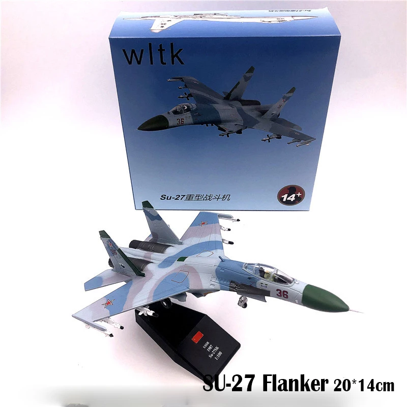 Советский российский ВВС Su 27s Фланкер Su27K модель самолета истребителя 1/100 литья