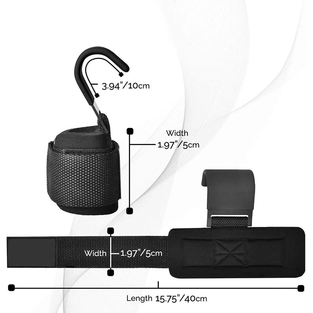 2 шт. Вес подъемные крюки подъемно крюк ручной бар фитнес браслеты Heavy Duty