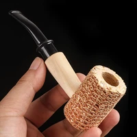 corn cob material tobacco pipes smoking pipe fill cigarette holder suitable for 9mm filter element