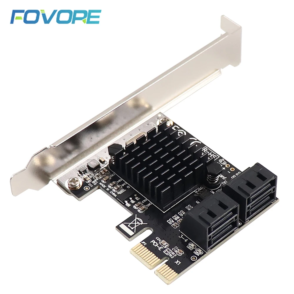 pcie sata контроллер 4 порта 6g pci e к sata3 0 рас