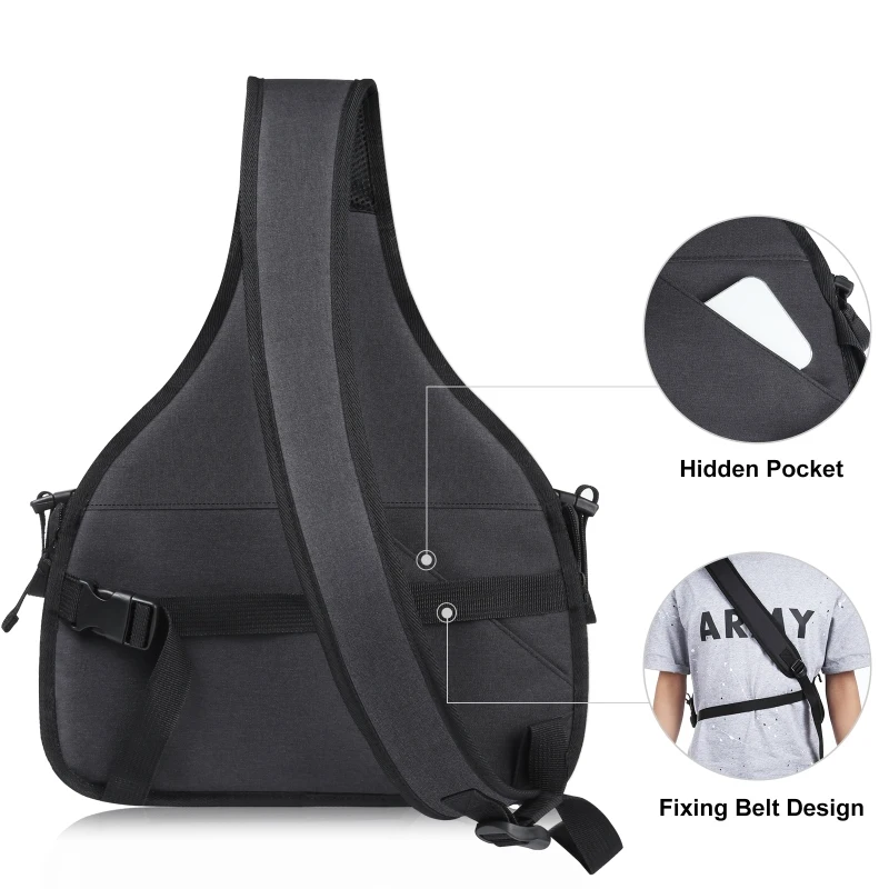 puluz triangle style slr camera bag sling waterproof backpack shoulder messenger bags with removable lens bag free global shipping