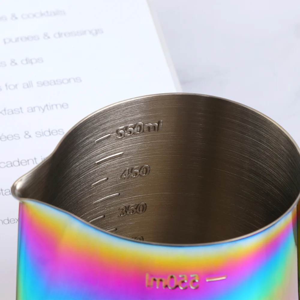 Кувшин для молока из нержавеющей стали кофейный кувшин взбивания чашка золотого