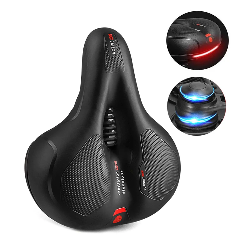 

3D Bicycle Saddle Soft Seat Thicken Widen Cycle Cushion Comfortable Breathable fot MTB, Road, Mountain Bike Cycling Accessories