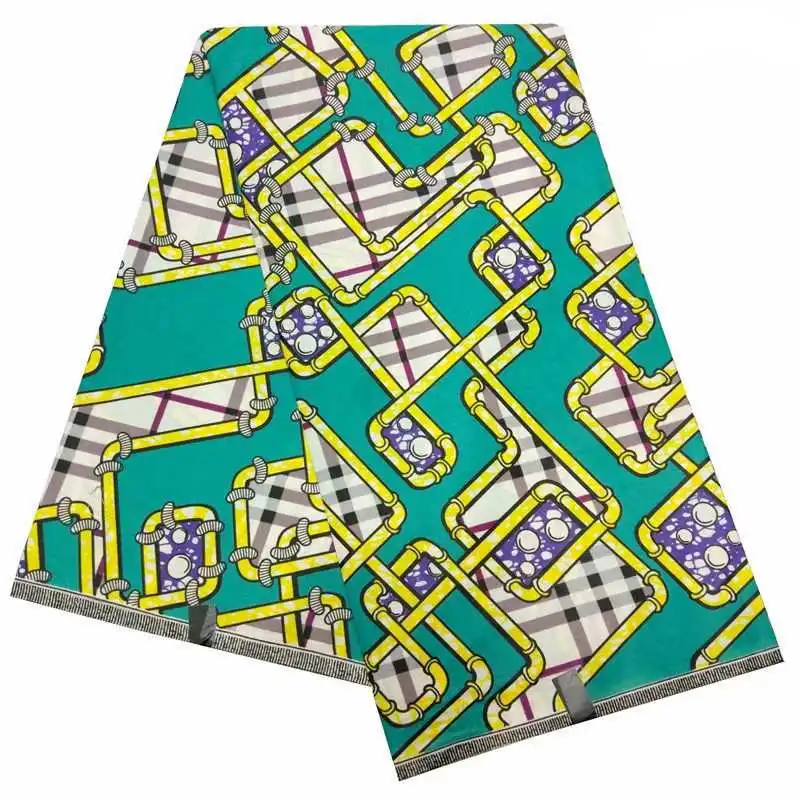 

Veritable wax cotton guaranteed real Ankara wax high quality hot 100% cotton 6yards african ankara sewing for women dress